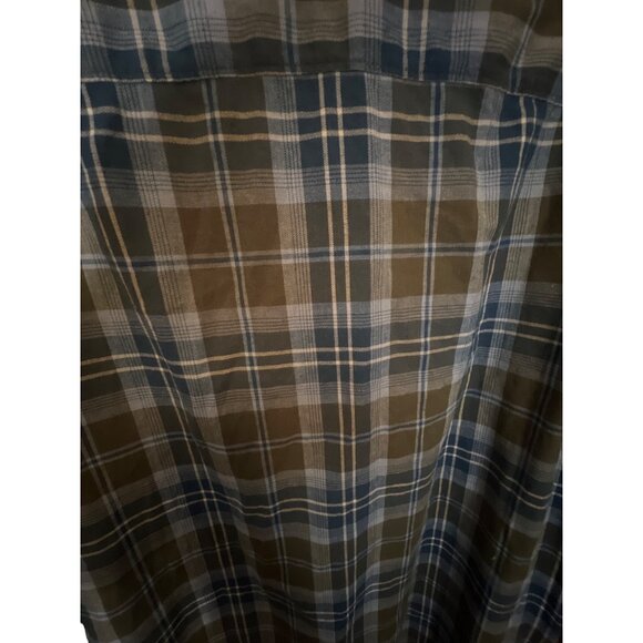 Wrangler Brown Plaid Flannel Button Down Shirt Men's Size 3XL - Picture 4 of 4